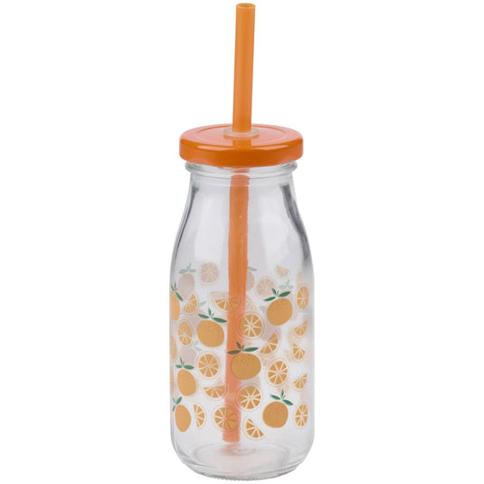 Alpina drinkfles met rietje 250ml fruitdesign 3 assorti