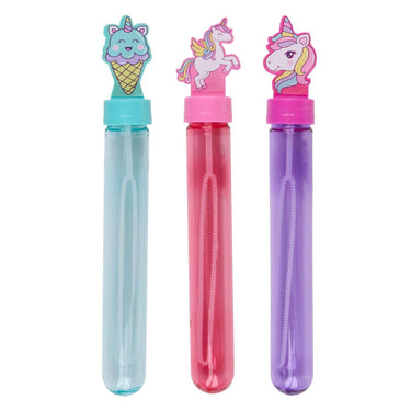 Eddy toys bellenblaas unicorn set 3 stuks - bellenblaas eenhoorn met bellenblaas stokje unicorn - bellenblaas flesjes voor kinderen - bellenblaas meisjes traktatie