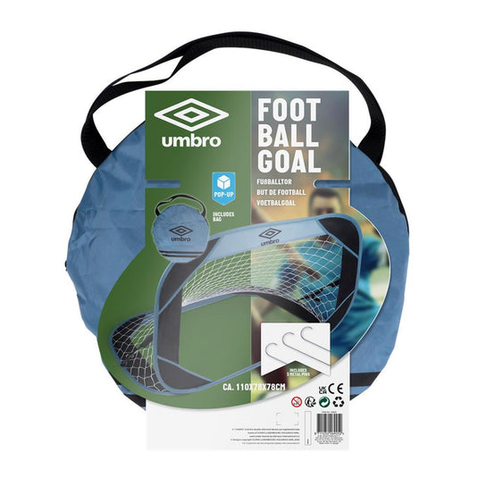 Umbro voetbalgoal pop-up 110x78x78cm inclusief haken en tas