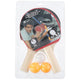 Scatch tom tafeltennisbatjes en tafeltennisballetjes - 5-delig
