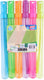 Eddy toys bellenblaas zwaard set 110ml - bellenzwaard voor grote zeepbellen - zeepbellen speelgoed in vrolijke kleuren - bellenblaas speelgoed voor kinderen - 6 stuks
