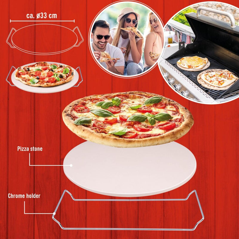 Load image into Gallery viewer, Bbq collection ovensteen bak pizza, brood en toast ?33cm
