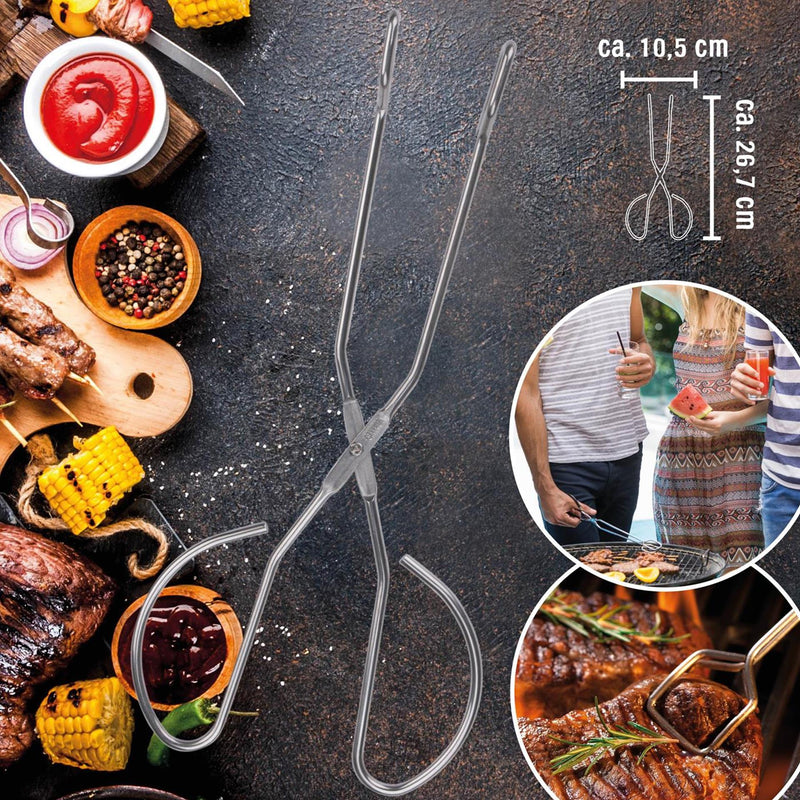 Load image into Gallery viewer, Bbq barbecuetang metaal 27cm
