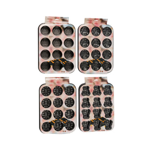Lifetime muffin-bakvorm 43.5x28.4 cm zwart assorti
