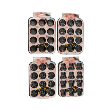 Lifetime muffin-bakvorm 43.5x28.4 cm zwart assorti