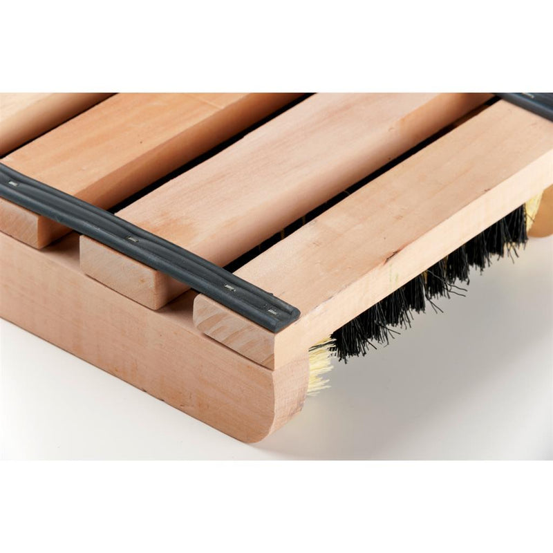 Load image into Gallery viewer, Basic houten schoenen en laarzen voetveger met borstels 35x26x5,5 cm
