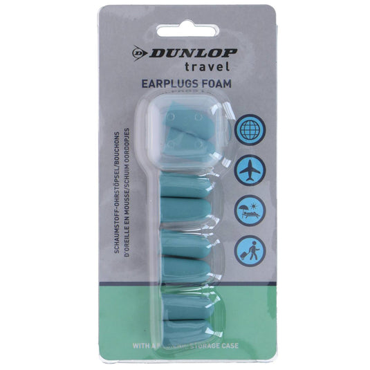 Dunlop oordopjes foam 8 stuks inclusief opbergdoosje