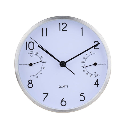 Tafelklok ø15cm wit-zilver of zwart-goud