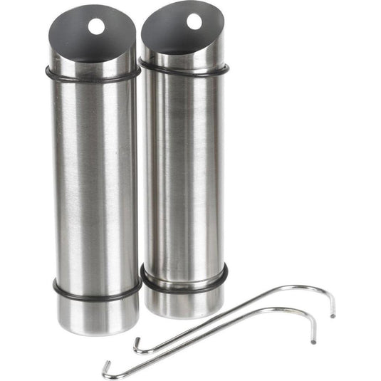 Excellent houseware waterverdampingsbakje rvs set a 2st. 20x5cm<br>
