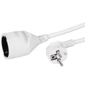 Q-link verlengsnoer - randaarde - 2500w - 3 x 1.5 mm� - 3 m - wit