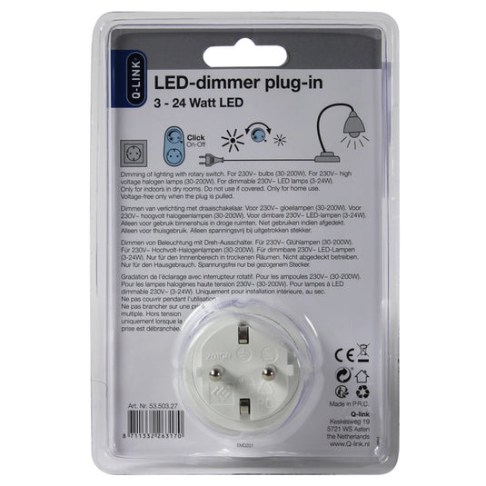 Q link q-link universeel stekkerdimmer led 3-24w
