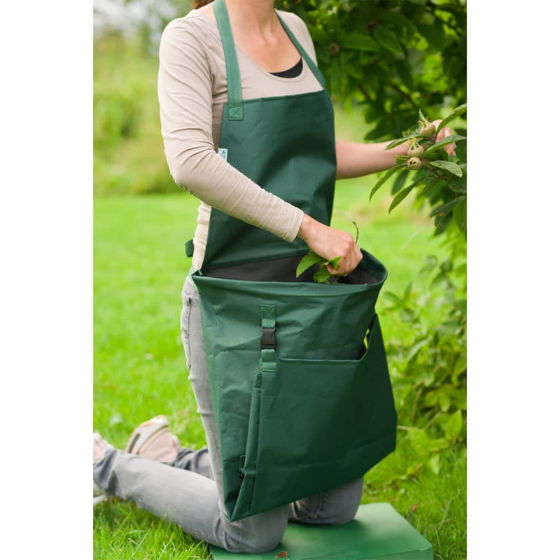 Load image into Gallery viewer, Nature Nature Tuinschort met opvouwbare zak 130x55 cm groen
