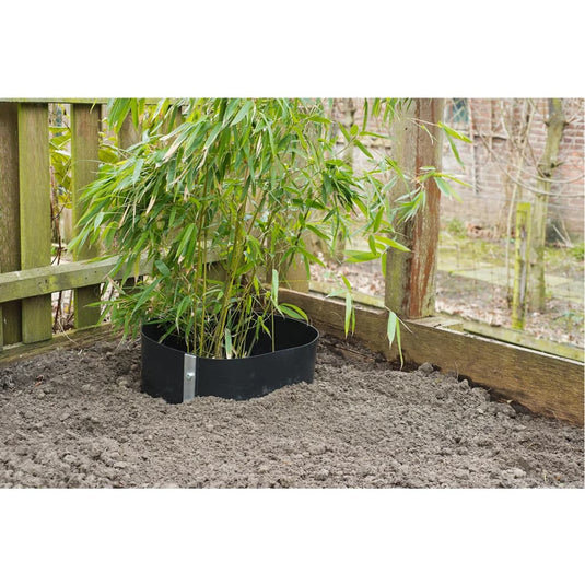 Nature wortelbegrenzer 0,7 x 5 m hdpe zwart