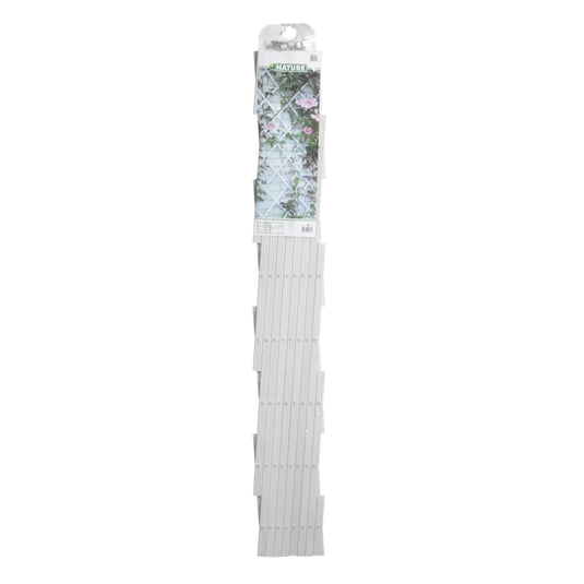 Nature tuinlatwerk 100x200 cm pvc wit 6040703
