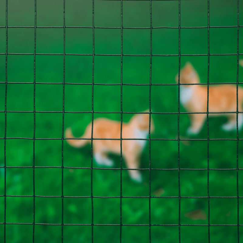 Load image into Gallery viewer, Nature gaas vierkant 0,5x2,5 m 13 mm kunststof gecoat staal groen
