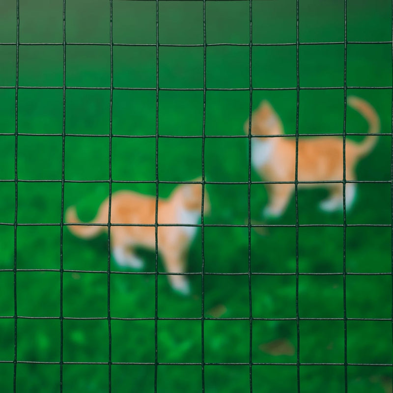 Load image into Gallery viewer, Nature gaas vierkant 1x5 m 25 mm kunststof gecoat staal groen
