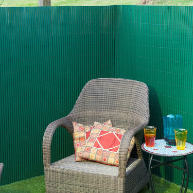 Nature tuinscherm dubbelzijdig 1,5x3 m pvc groen