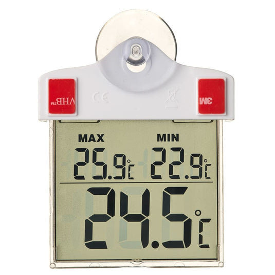 Nature raamthermometer digitaal 13x10x3 cm 6080078