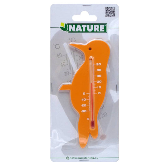 Nature wandthermometer vink oranje