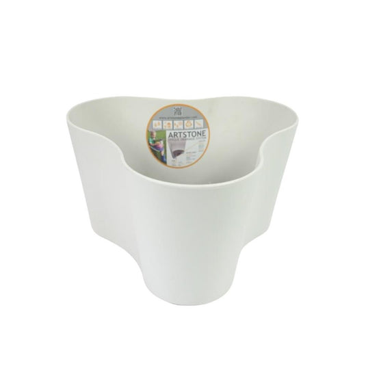 Overige merken artstone bloempot claire 23x23x14 cm wit