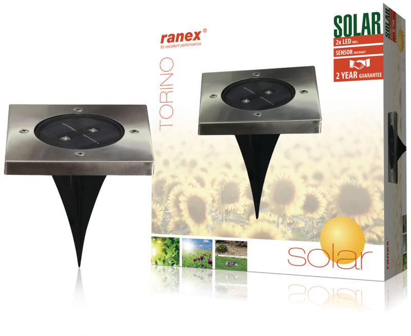 Load image into Gallery viewer, Ranex ra-5000406 led solar grondspot rvs
