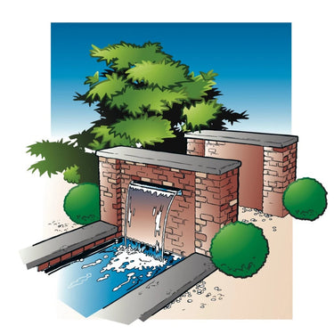 Ubbink niagara waterval 30 cm roestvrij staal