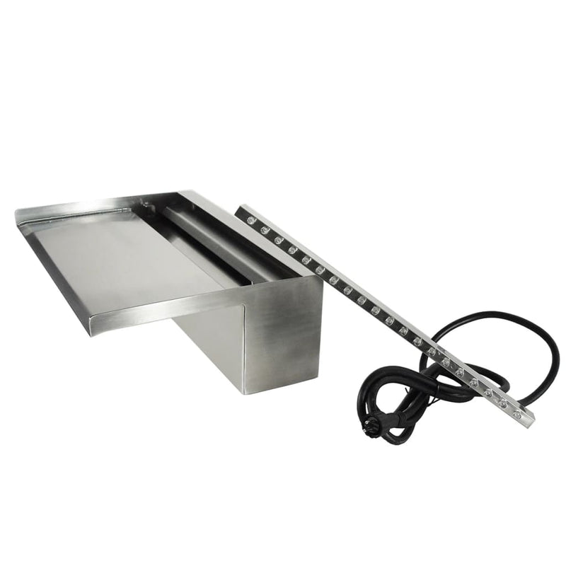 Load image into Gallery viewer, Ubbink Ubbink Waterval met LED's Niagara 90 cm roestvrij staal 1312126
