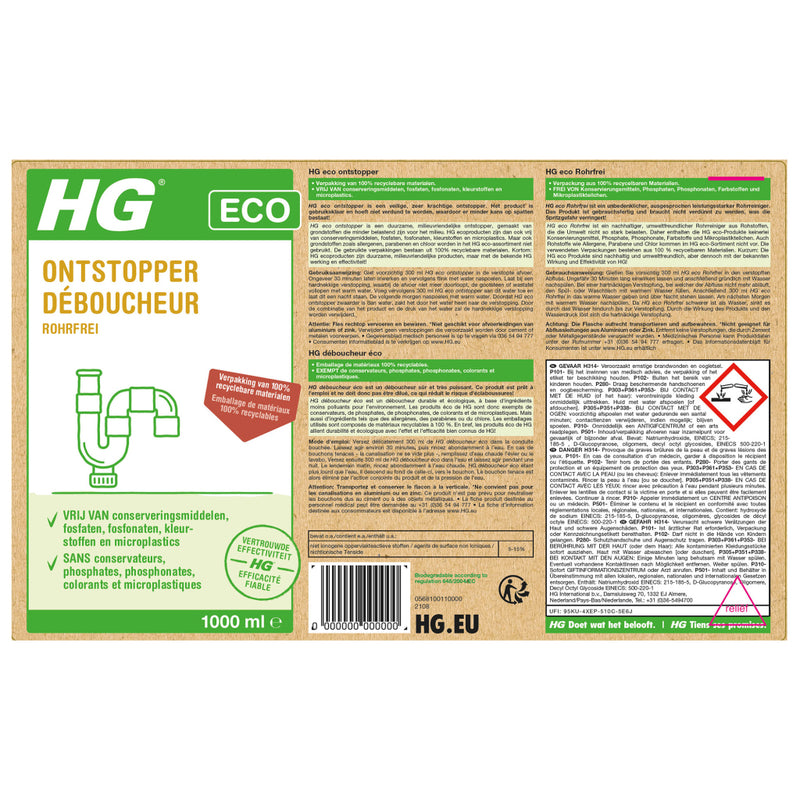 Load image into Gallery viewer, Hg eco ontstopper 1000ml
