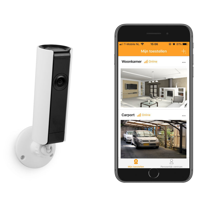 Load image into Gallery viewer, Smartwares CIP-37183 180 deg; IP Camera Binnenhuis Wit Zwart
