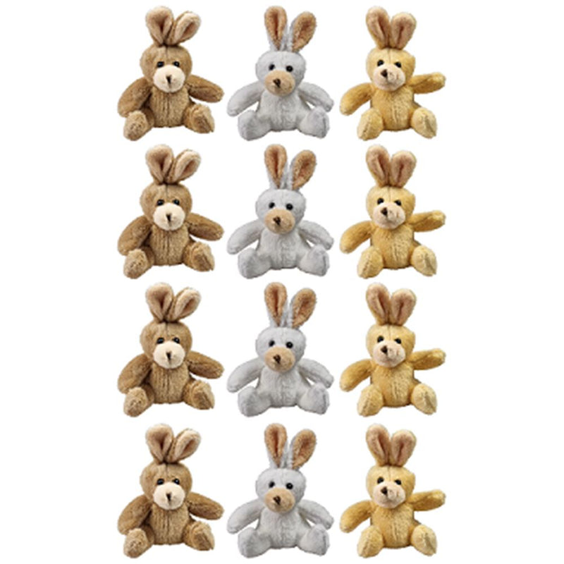 Load image into Gallery viewer, Knuffels konijntjes 3 ass. 12 cm. (in po
