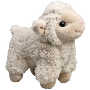 Knuffel lammetje wollie 14 cm. beige voe