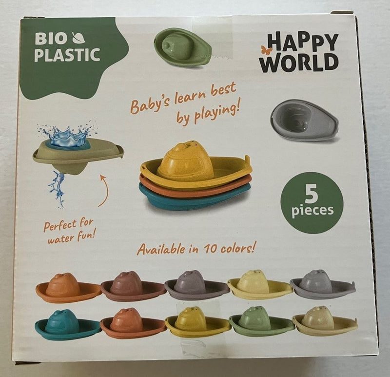 Load image into Gallery viewer, Johntoy happy world bio plastic badbootjes, 5st
