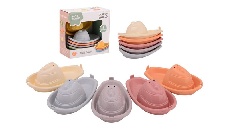 Load image into Gallery viewer, Johntoy happy world bio plastic badbootjes, 5st
