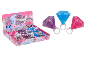 Johntoy glitter putty in ring assorti in display