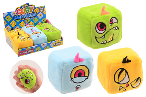 Johntoy slow rise pluche monster kubus