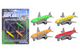 Johntoy vliegtuig die-cast pullback 4 stuks op kaart