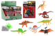 Johntoy animal world - dino speelset 8-delig op kaart in display