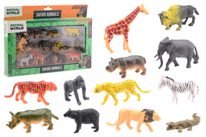 Johntoy wilde dieren speelset - animal world 12-delig speelgoed.