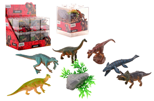Johntoy animal world - dinosaurus set - 8dlg.