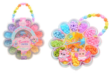Johntoy twinkle pets - kralenset in bloemendoos.