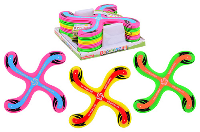 Load image into Gallery viewer, Johntoy outdoor fun boomerang 3 assorti
