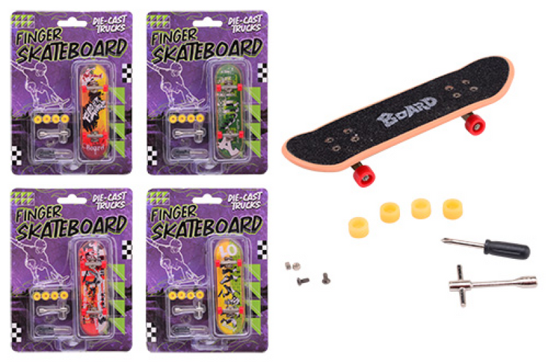 Load image into Gallery viewer, Johntoy vinger skateboard 4 assorti
