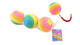Johntoy regenboogballen 3 stuks in net. 8 cm. 3+