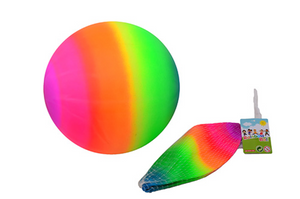 Johntoy outdoor fun regenboogbal, 20cm