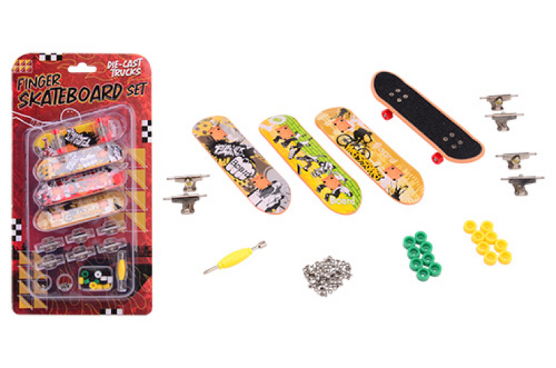 Load image into Gallery viewer, Johntoy vingerskateboard set, 4dlg.

