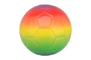 Johntoy regenboog voetbal - 20cm