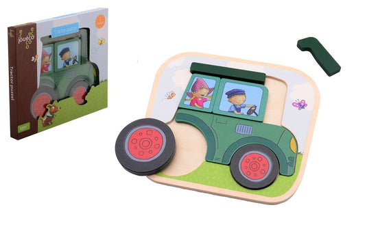 Johntoy fien teun tractor puzzel. 2+