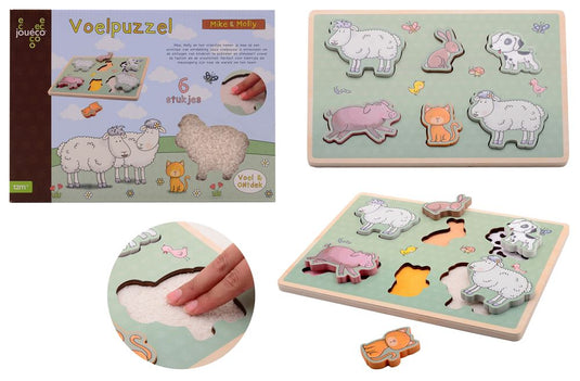 Johntoy mike molly zachte vakjes puzzel. 2+