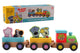Johntoy woezel pip treinset met figuurtjes. 1+