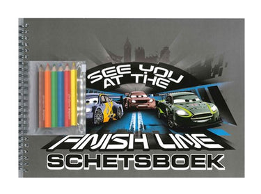 Cars schetsboek met sjabloon